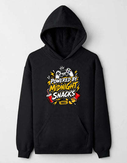 Powered by Midnight Snacks Gaming Hoodie | Unisex Graphic Hoodie