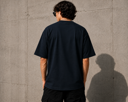 Unisex Oversized Classic T-ShirtGame On Oversized Graphic T-Shirt – Blue And Black Gaming Edition