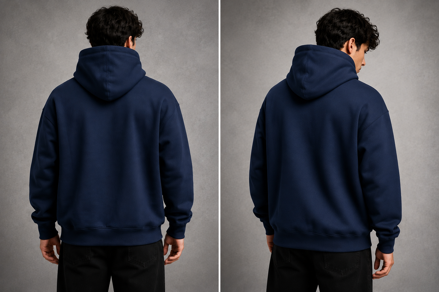 Game Paused Talk Fast Graphic Unisex Cotton Terry Hoodie – Navy Blue