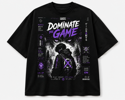 Dominate The Game Oversized Graphic T-Shirt