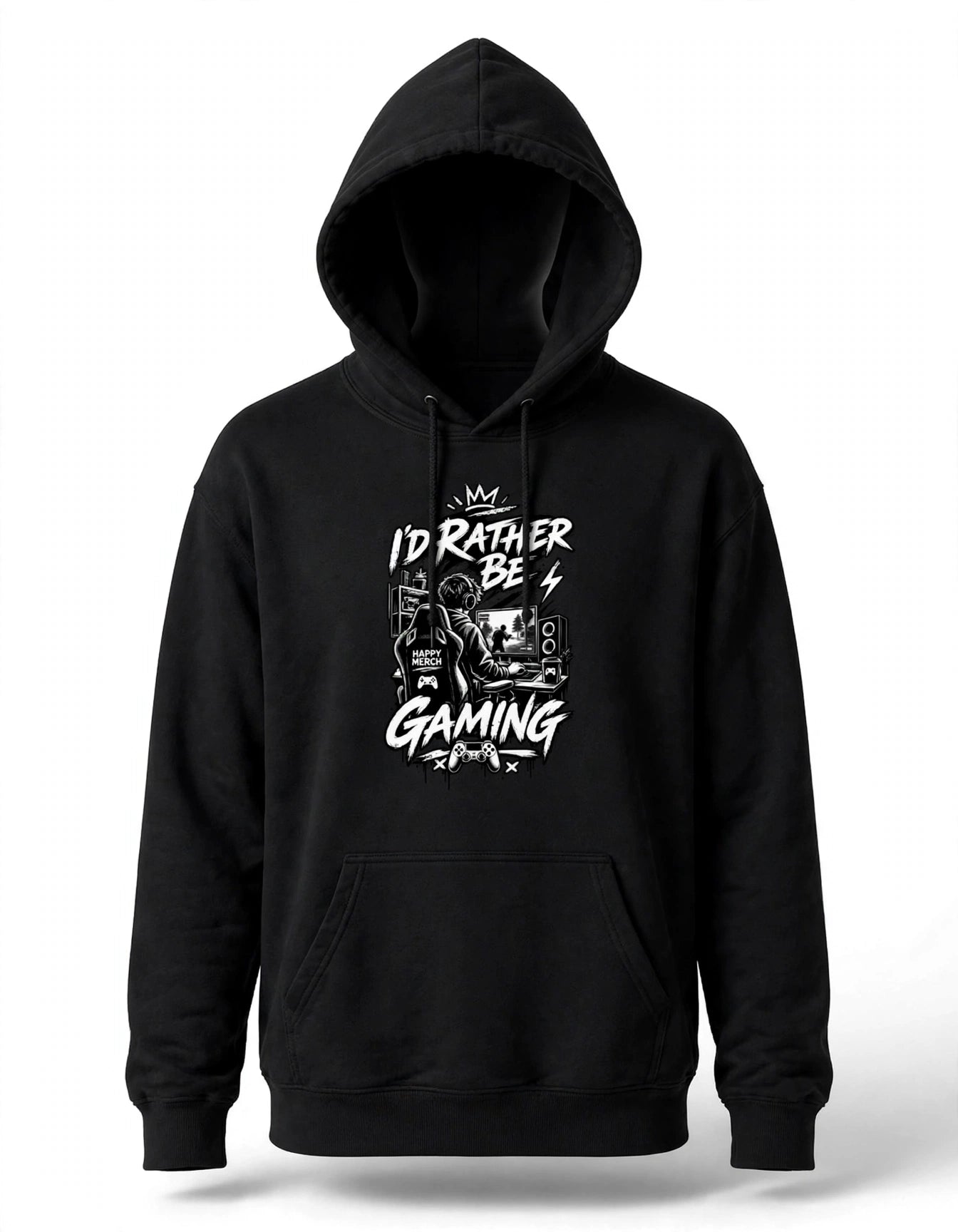 I’d Rather Be Gaming Graphic Hoodie | Unisex Gaming Hoodie
