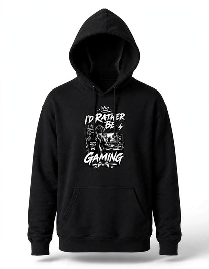 I’d Rather Be Gaming Graphic Hoodie | Unisex Gaming Hoodie