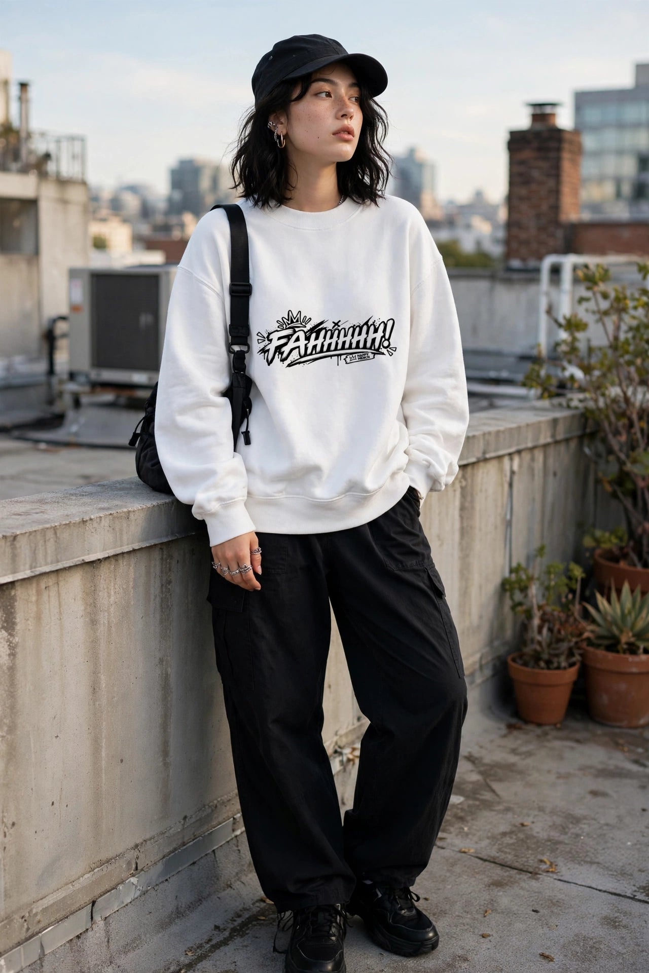 FAHHHHH! Unisex Graphic Sweatshirt | Happy Merch