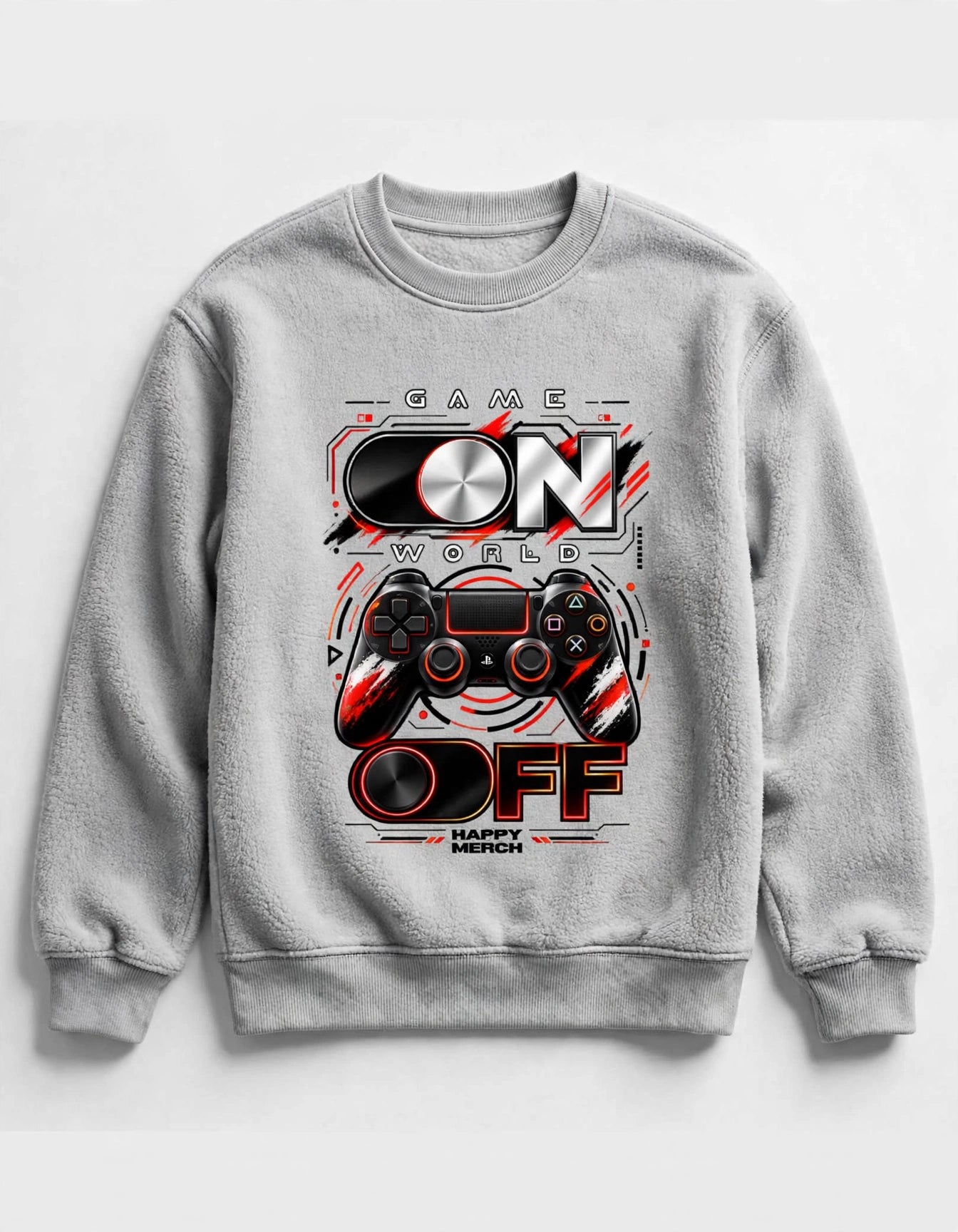 GAME ON WORLD OFF Graphic Sweatshirt | Unisex Gaming Sweatshirt