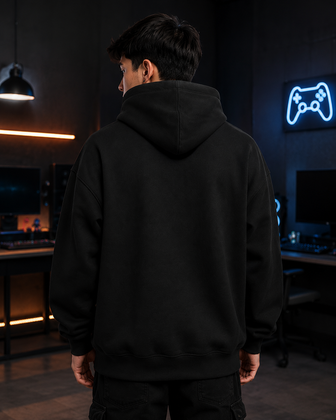 Level Up Game On Oversized Gaming Hoodie | 260 GSM Terry Cotton Blend