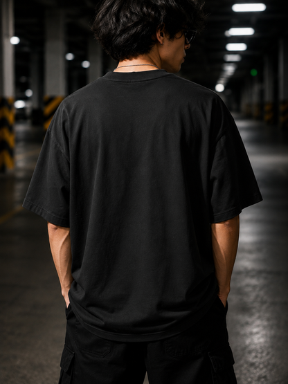 Unisex Oversized Classic T-ShirtGame On Oversized Graphic T-Shirt – Blue And Black Gaming Edition